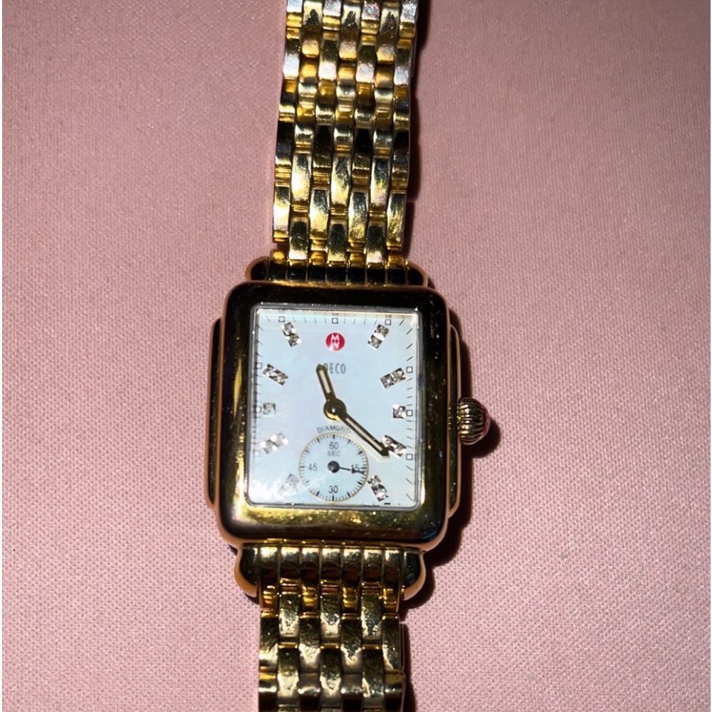 Michele Watch Deco Mid Gold